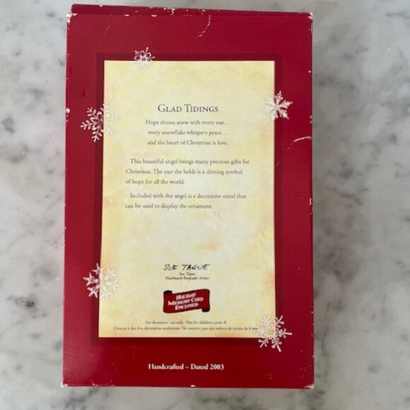 HALLMARK Holiday 2003 Memory Glad Tidings Ornament Decor IOB - Picture 13 of 16